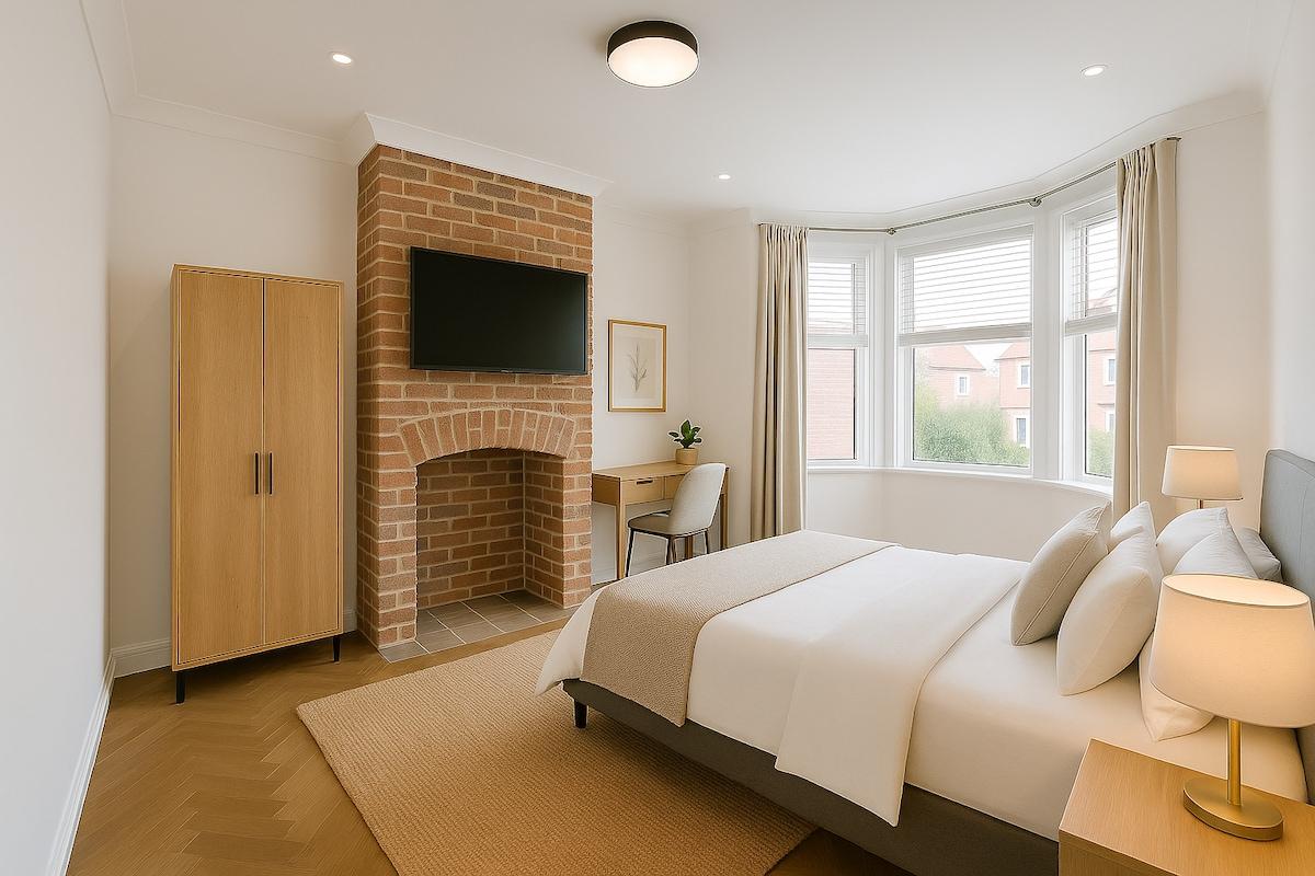 4-BR Clubmoor Home: Free Parking & Self Check-in3